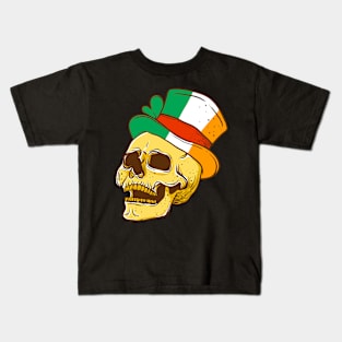 Irish Skull Flag Kids T-Shirt